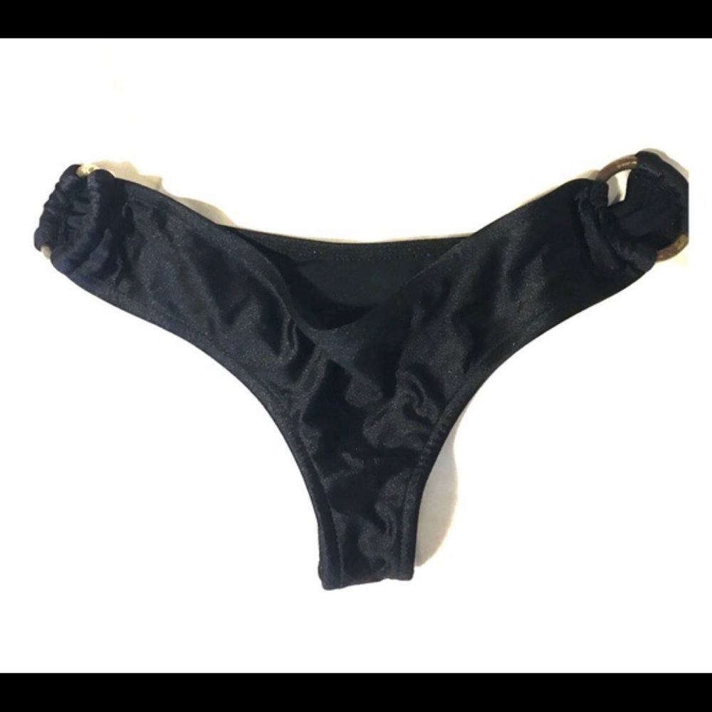Indah Black Brazilian Bottoms, metal detailing